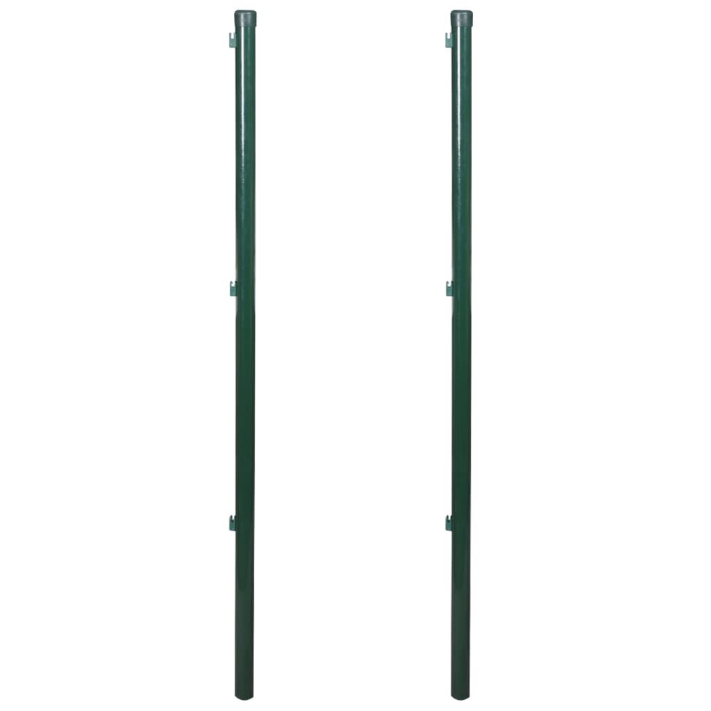 vidaXL Fence Posts 2 pcs 115 cm