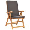 vidaXL 5 Piece Garden Dining Set with Cushions Solid Teak Wood