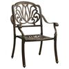 vidaXL Garden Chairs 2 pcs Cast Aluminium Bronze