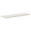 vidaXL Garden Bench Cushions 2 pcs Melange Cream 200x50x7 cm Fabric
