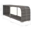 vidaXL 8 Piece Garden Lounge Set with Cushions Poly Rattan Grey