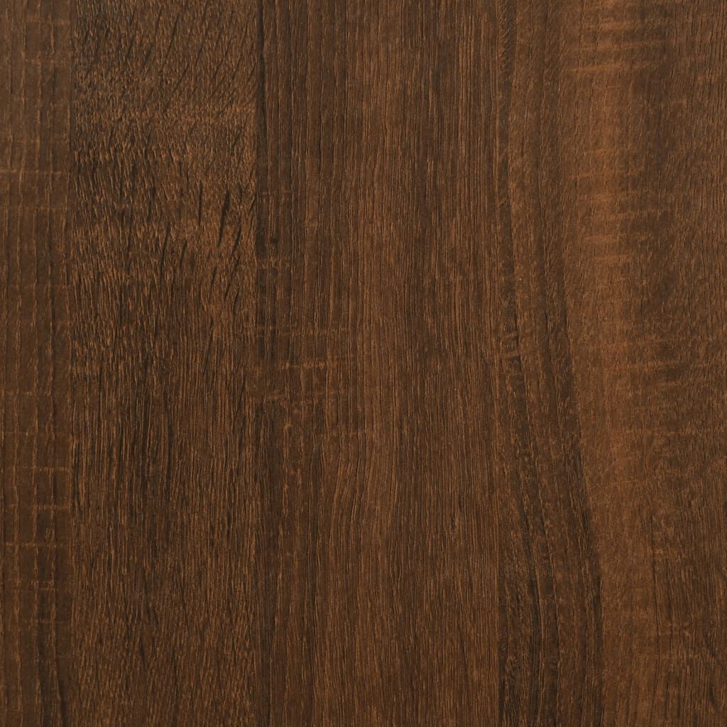 vidaXL Corner Desk Brown Oak 145x100x76 cm Engineered Wood