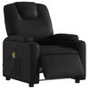 vidaXL Electric Massage Recliner Chair Black Faux Leather