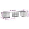 vidaXL Garden Bench Gabion Design 203x44x42 cm Solid Wood Douglas