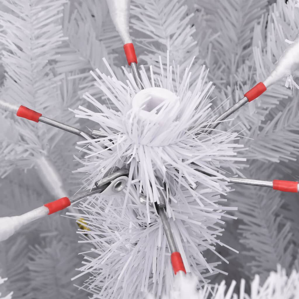 vidaXL Artificial Hinged Christmas Tree with Flocked Snow 120 cm