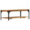 vidaXL Coffee Table with Shelf 100x60x35 cm Solid Reclaimed Wood