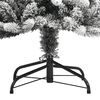 vidaXL Artificial Christmas Tree with Flocked Snow 210 cm PVC&PE