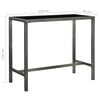 vidaXL 5 Piece Garden Bar Set with Cushions Poly Rattan Grey