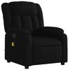 vidaXL Electric Massage Recliner Chair Black Fabric