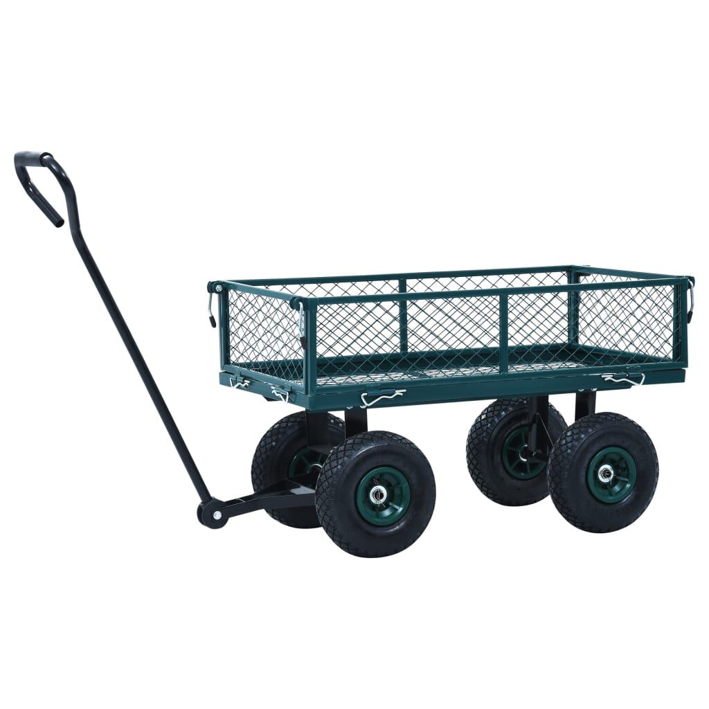 vidaXL Garden Hand Trolley Green 250 kg