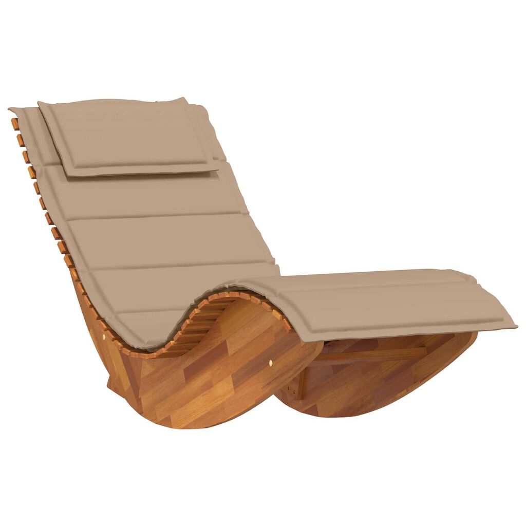 vidaXL Sun Lounger 2 pcs Brown 60 x 154 x 74cm Solid Acacia wood