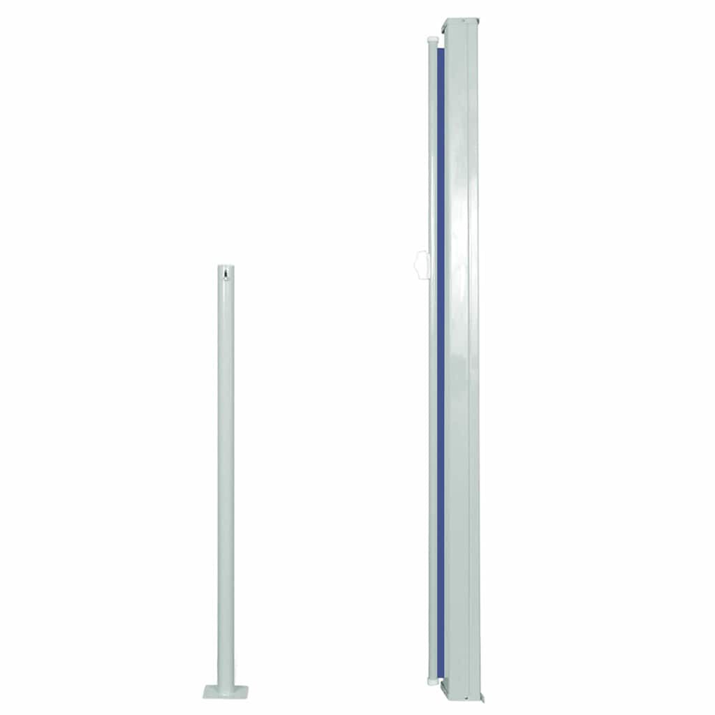 vidaXL Retractable Side Awning 160 x 500 cm Blue