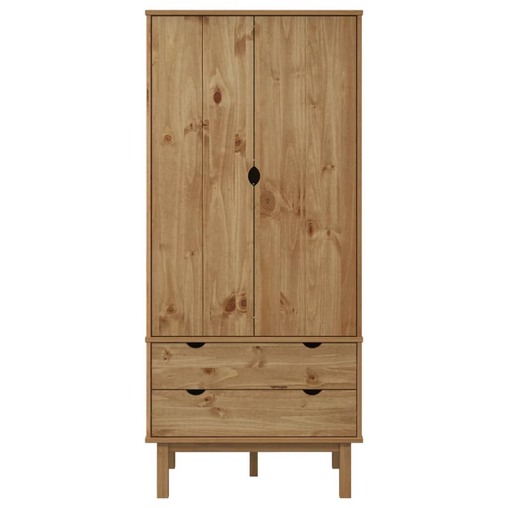 vidaXL Wardrobe OTTA 76.5x53x172 cm Solid Wood Pine