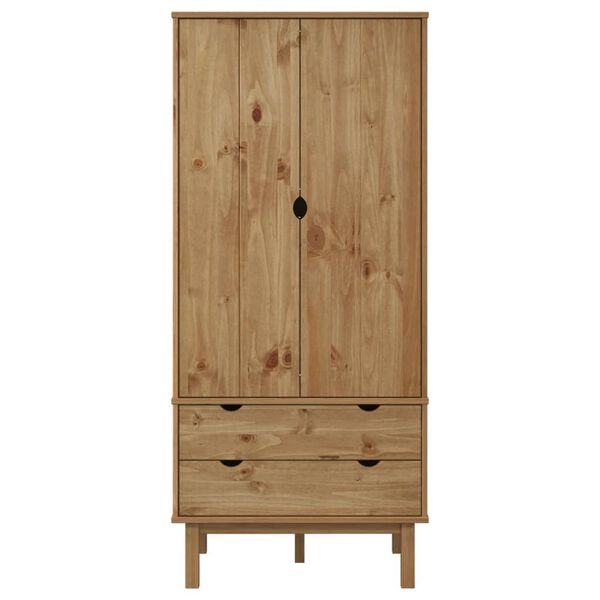 vidaXL Wardrobe OTTA 76.5x53x172 cm Solid Wood Pine