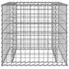 vidaXL Gabion Basket Silver 70x70x65 cm Galvanised Iron