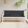 vidaXL Garden Bench Cushions 2 pcs Melange Anthracite 180x50x7 cm Fabric