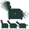 vidaXL Electric Massage Recliner Chair Dark Green Velvet