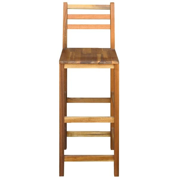 vidaXL Bar Chairs 2 pcs Solid Acacia Wood
