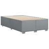 vidaXL Bed Frame without Mattress Light Grey Full Fabric