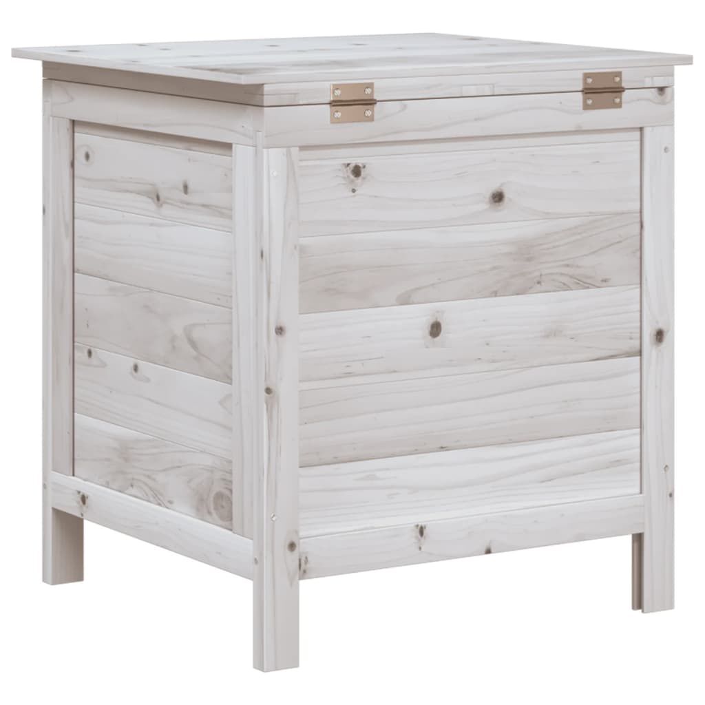 vidaXL Garden Storage Box White 50x49x56.5 cm Solid Wood Fir