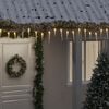 vidaXL Christmas Icicle Lights 100pcs Warm White Acrylic