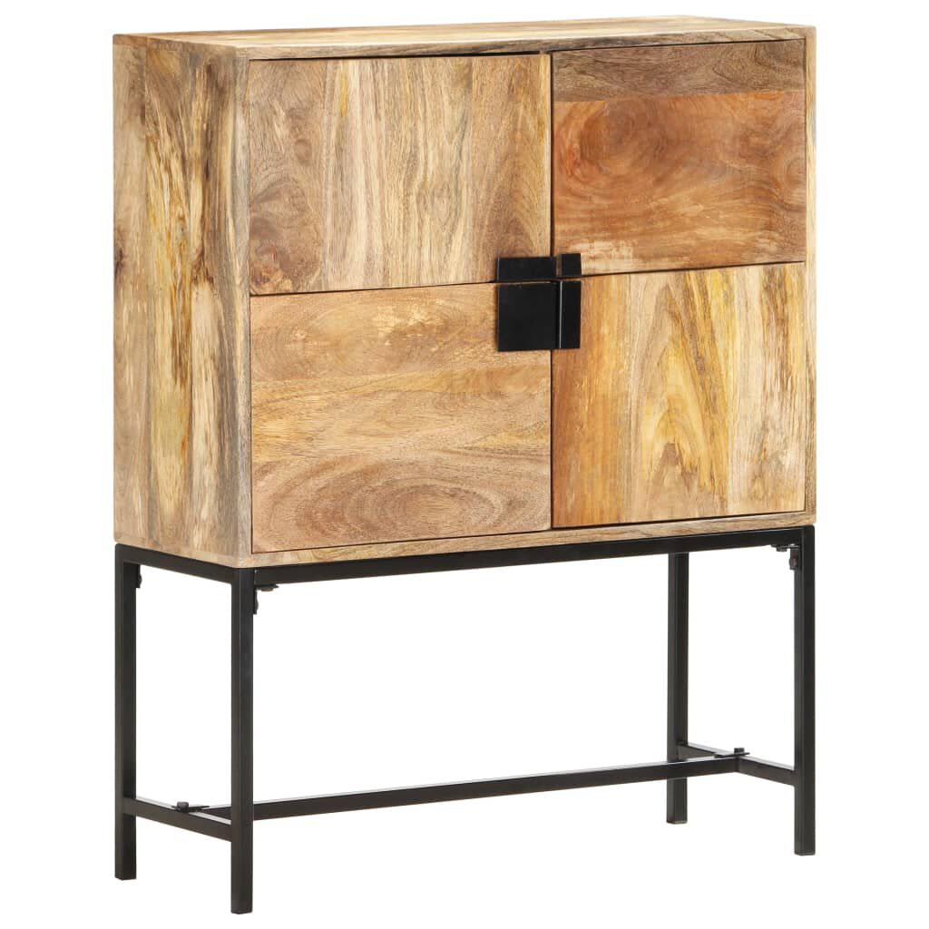 vidaXL Highboard 80x30x100 cm Solid Mango Wood