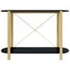 vidaXL Console Table Black 110x38x75 cm Engineered Wood