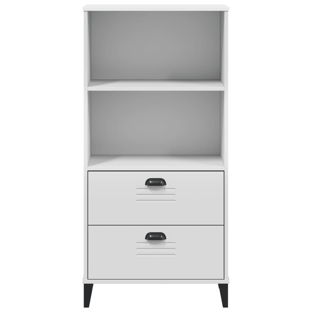 vidaXL Bookcase VIKEN White 60x35x123 cm Engineered Wood
