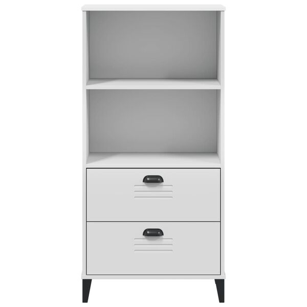 vidaXL Bookcase VIKEN White 60x35x123 cm Engineered Wood