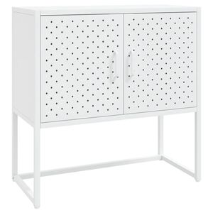 vidaXL Sideboard White 75x35x75 cm Steel