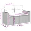 vidaXL 8 Piece Garden Sofa Set with Cushions Beige Poly Rattan