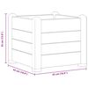 vidaXL Garden Raised Bed PP Mocha 43x43x35 cm