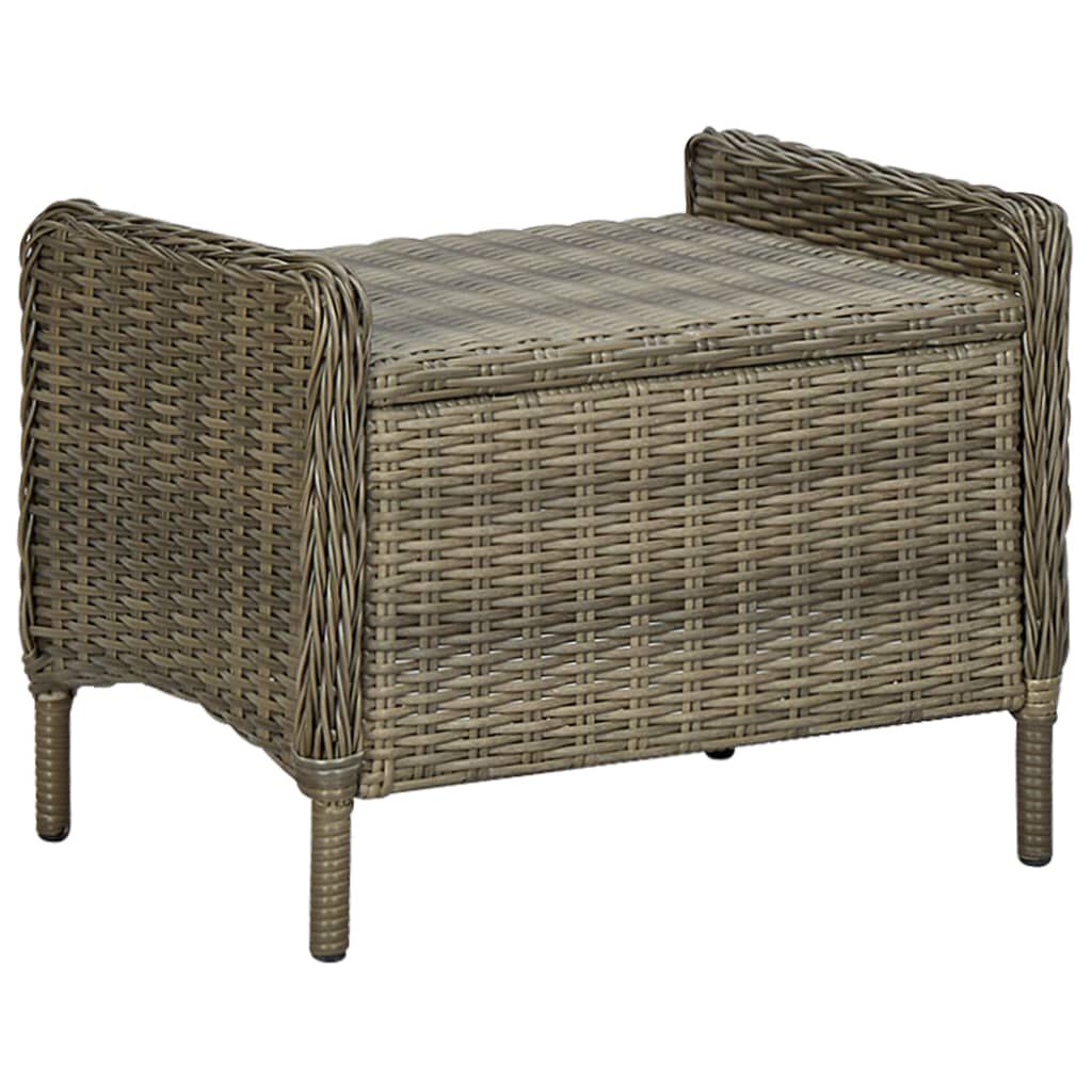 vidaXL 5 Piece Garden Dining Set Brown
