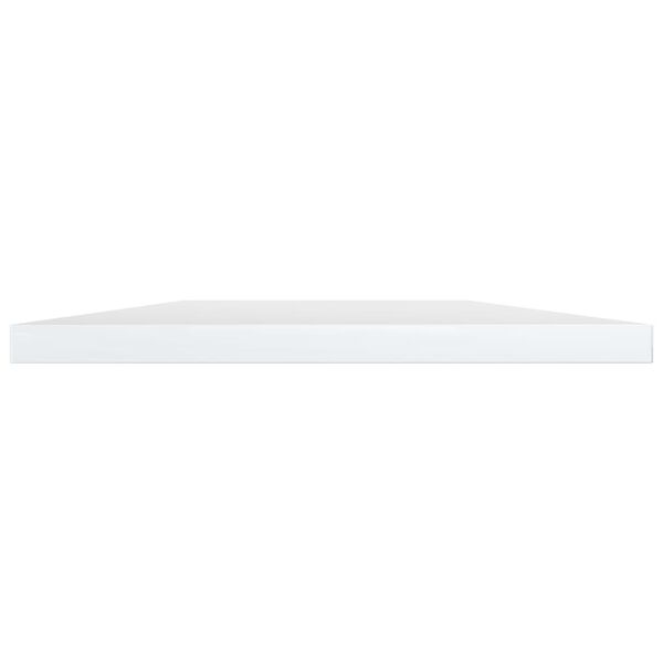 vidaXL Bookshelf Boards 8 pcs High Gloss White 100x20x1.5 cm Engineered Wood