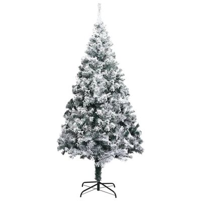 vidaXL Artificial Pre-lit Christmas Tree with Ball Set Green 180 cm PVC