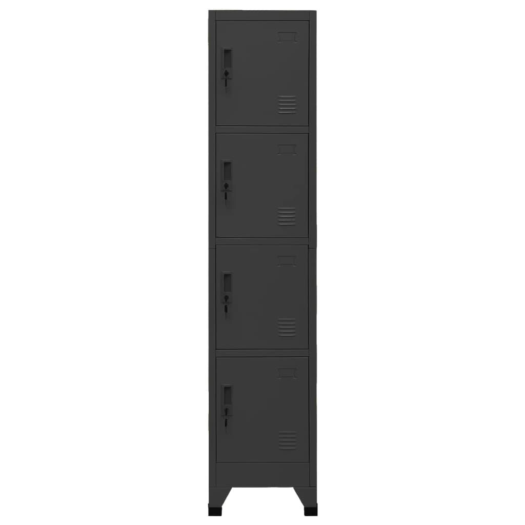vidaXL Locker Cabinet Anthracite 38x45x180 cm Steel