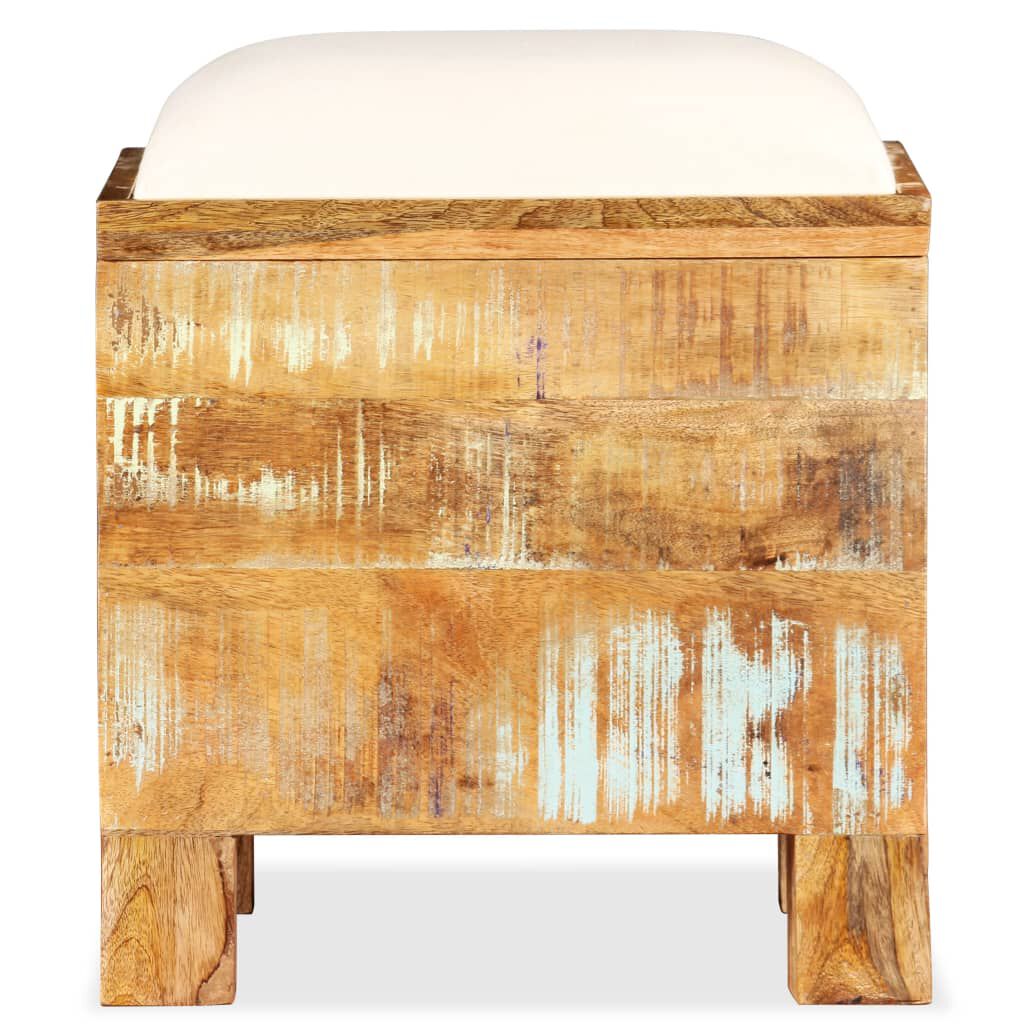 vidaXL Storage Bench Solid Reclaimed Wood 40x40x45 cm