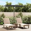 vidaXL Garden Parasol with Aluminium Pole 2x1.5 m Anthracite