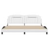 vidaXL Bed Frame "Viana" without Mattress White 193x203 cm Faux Leather