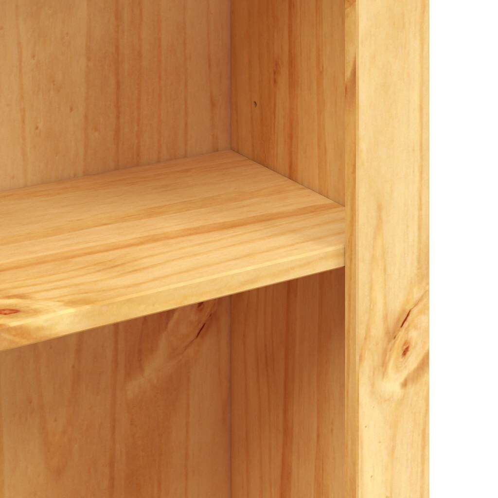vidaXL 3-Tier Bookcase Mexican Pine Corona Range 80x29x100 cm