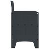 vidaXL Garden Chair 2 pcs Anthracite 53 x 49 x 85 cm PP