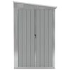 vidaXL Wall-mounted Garden Shed Grey 118x100x178 cm Galvanised Steel