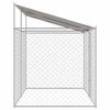 vidaXL Dog Cage with Roof Silver 400 x 200 x 256 cm Steel and PE