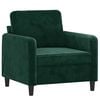 vidaXL Sofa Chair Dark Green 60 cm Velvet