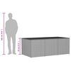 vidaXL Garden Storage Box Mix Beige 984L Poly Rattan