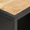 vidaXL TV Cabinet with Carved Door 90x30x40 cm Rough Mango Wood