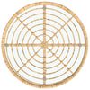 vidaXL Dining Table Ø80 cm Tempered Glass and Steel