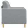 vidaXL Sofa Chair Light Grey 60 cm Fabric