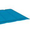 vidaXL Folding Sun Lounger with Cushion Solid Acacia Wood
