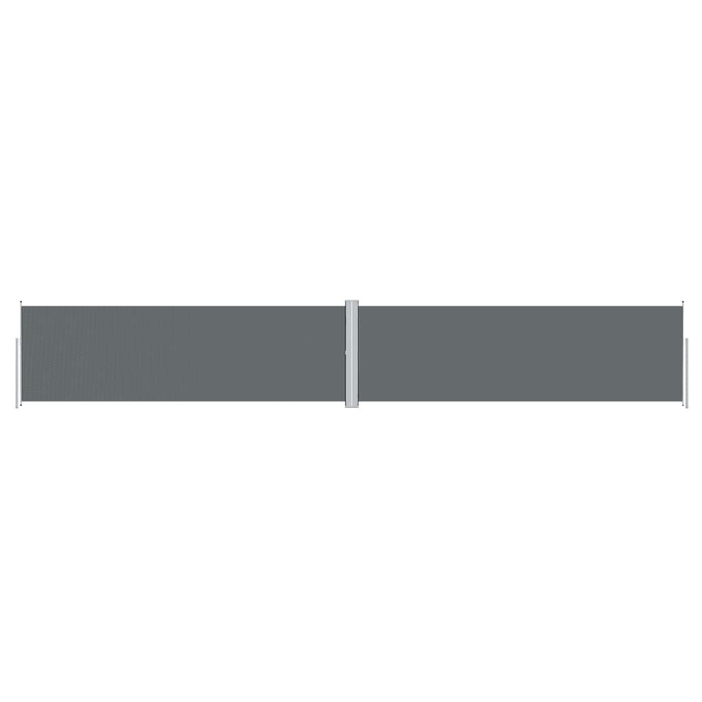 vidaXL Retractable Side Awning Anthracite 160x1000 cm